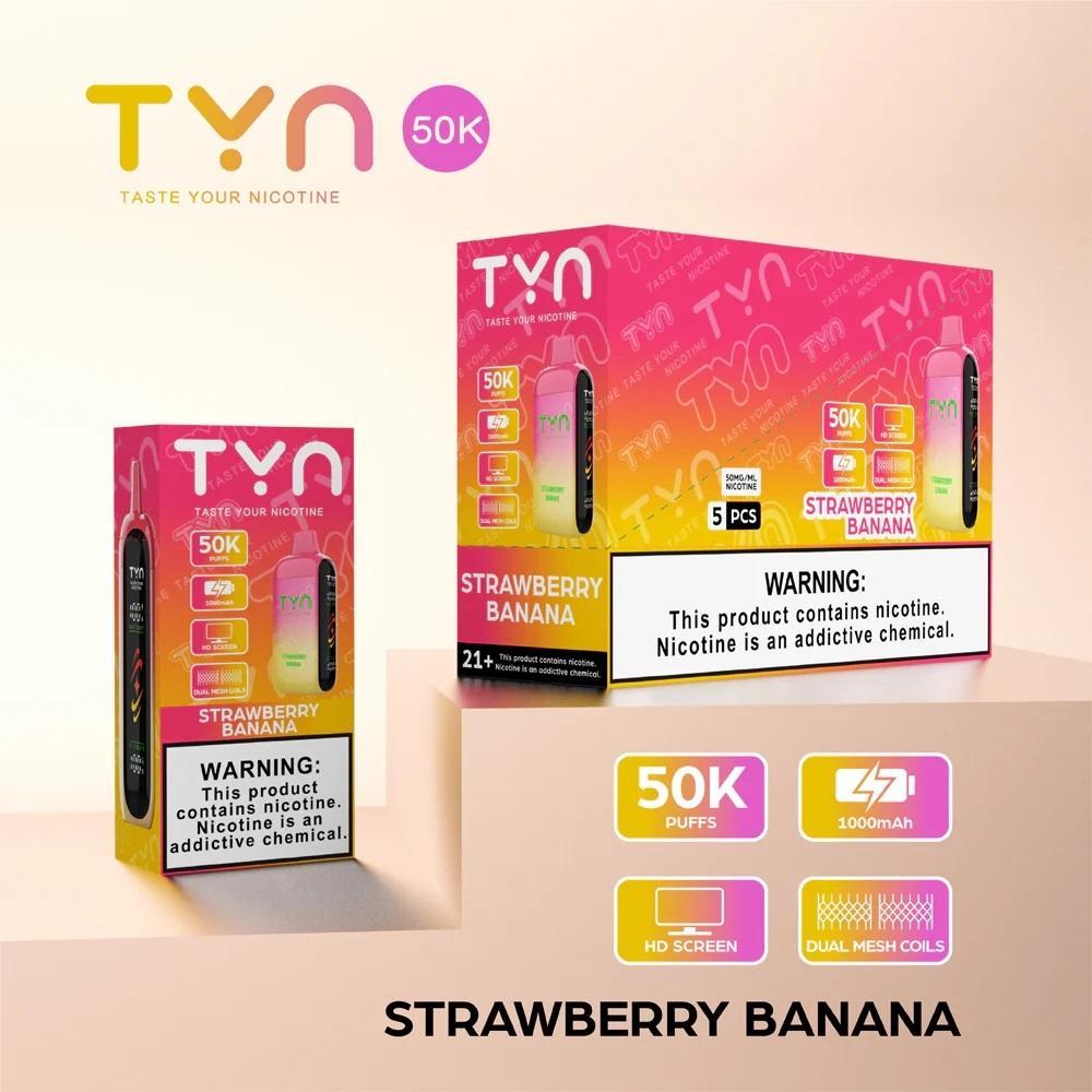 TYN 50,000 Puffs 5pk Texas Compliant / Made In Indonesia